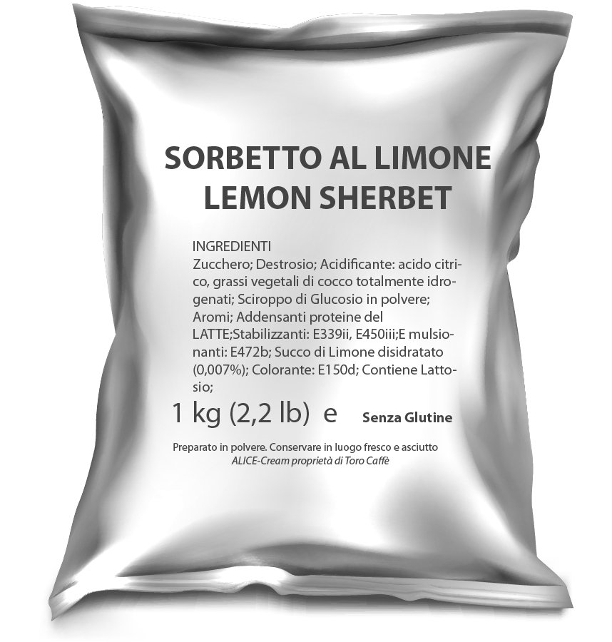 Sorbetto al Limone Solubile Toro Senza Glutine