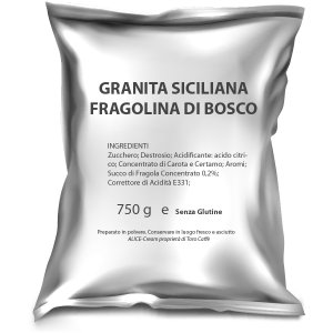 Granité Sicilienne à la Fraise de Bosco Toro Sans Gluten